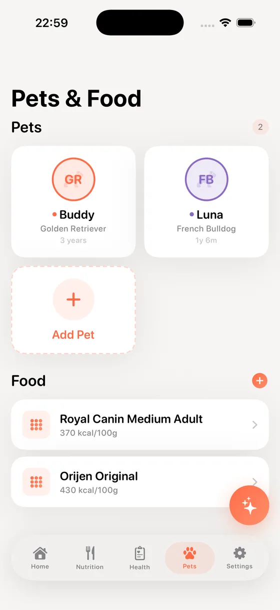 Pets & Food